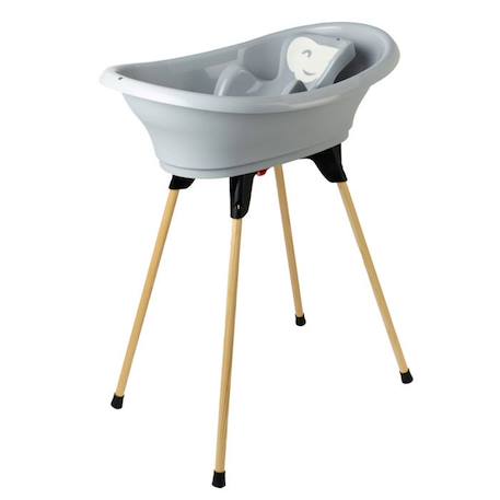 THERMOBABY Pack baignoire VASCO 5 en 1 Gris charme - Fabriqué en France GRIS 6 - vertbaudet enfant 