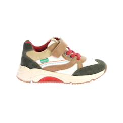 Chaussures-KICKERS Baskets basses Runrun kaki