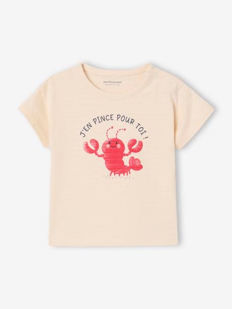 Bébé-T-shirt motif homard bébé garçon pressionné épaule