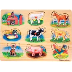 Puériculture-Puzzle Animaux de Ferme Sonore - Melissa Doug - 10268 - Moins de 100 pièces - Enfant