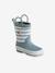 Bottes de pluie rayées bébé rayé marine+vert sauge 6 - vertbaudet enfant 