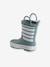 Bottes de pluie rayées bébé rayé marine+vert sauge 8 - vertbaudet enfant 