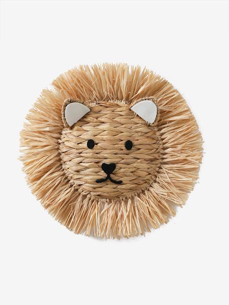 Trophée mural Lion beige 2 - vertbaudet enfant 