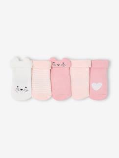 -Lot de 5 paires de chaussettes "chat" bébé