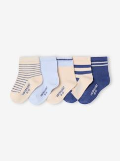 -Lot de 5 paires de chaussettes bébé BASICS