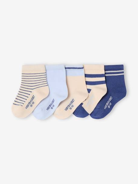 Bébé-Chaussettes, Collants-Lot de 5 paires de chaussettes bébé BASICS