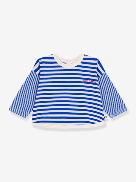 Bébé-Tee-shirt bébé en coton manches longues rayé PETIT BATEAU