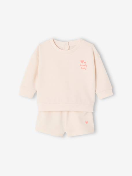 Bébé-Short-Ensemble sweat + short bébé