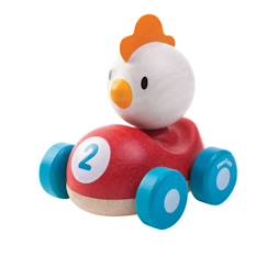 Jouet-PLAN TOYS Piou le Coq de Course