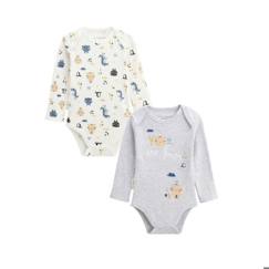 Bébé-Body-Lot de 2 bodies bébé manches longues Little Funny