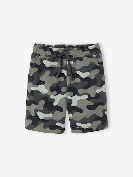 Garçon-Short-Bermuda facile à enfiler camouflage garçon