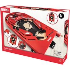 Jouet-Jeu de Flipper BRIO - Ravensburger - Enfant et adulte dès 6 ans - Rouge et noir - Extérieur