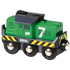 Jouet-Locomotive de Frêt à Pile - BRIO - Mixte - Vert - A partir de 3 ans