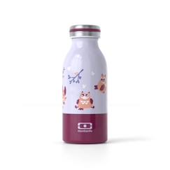 -Petite Gourde Isotherme MB Cooly Owly - Hibou - Petite Gourde Hermétique pour Enfant Idéal pour Ecole et Parc - monbento