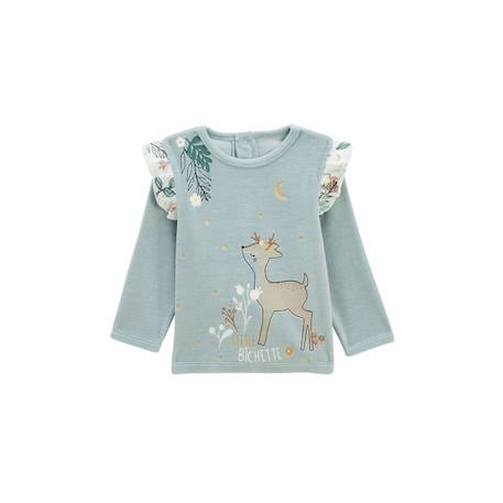 Pyjama bébé 2 pièces en velours Alma BLEU 2 - vertbaudet enfant 