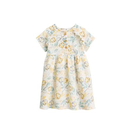 Robe bébé en gaze de coton Capucine BLANC 1 - vertbaudet enfant 