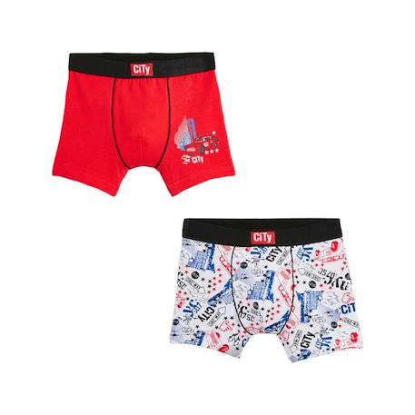 Garçon-Lot de 2 boxers garçon City New York