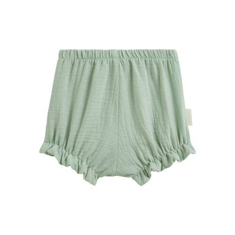 Lot de 2 bloomers bébé en gaze de coton Capucine BLANC 3 - vertbaudet enfant 