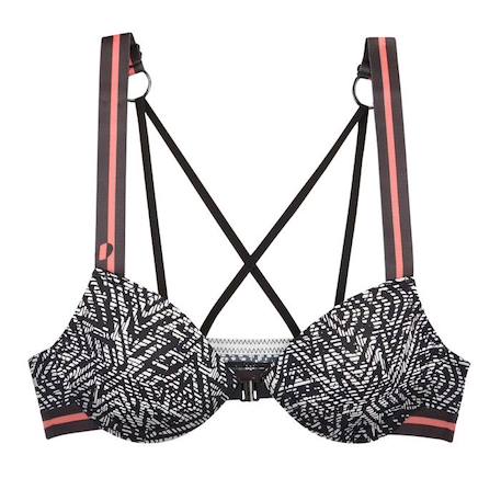 Fille-Soutien-gorge avec coque moulée et ouverture devant Rumba - PETIT BEGUIN - Fille - Noir - Avec armatures