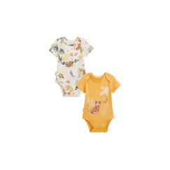 -Lot de 2 bodies bébé manches courtes Wakae