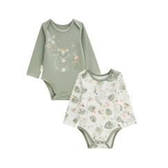 Bébé-Body-Lot de 2 bodies bébé manches longues Lily