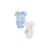 Lot de 2 bodies bébé manches courtes Bella Chica BLEU 1 - vertbaudet enfant 