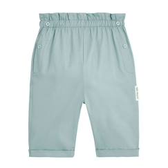 Bébé-Pantalon, jean-Pantalon Chat bada bada - PETIT BEGUIN - Bébé Fille - Bleu - Taille élastiquée - Coupe décontractée