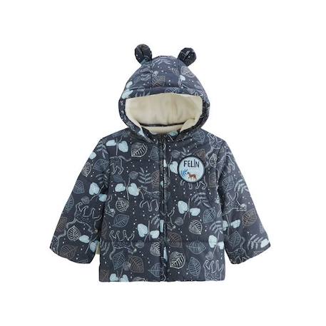 Garçon-Manteau, veste-Doudoune bébé avec capuche Félintrépide