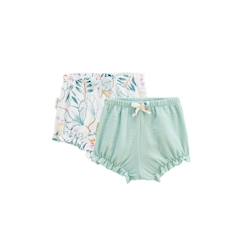 -Lot de 2 bloomers bébé en gaze de coton Patroika