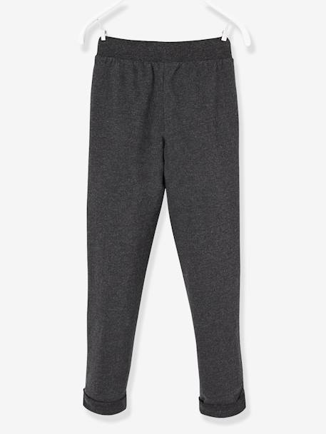 Pantalon jogger garçon en molleton BASICS marine+noir+vert sauge 5 - vertbaudet enfant 