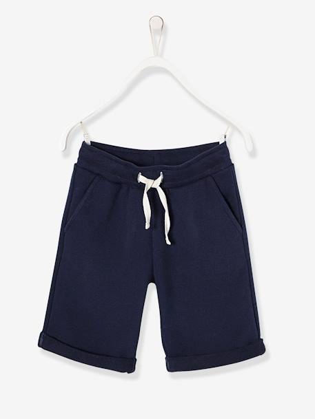 Bermuda Basics garçon en molleton anthracite+BLEU CANARD+marine grisé+noix de pécan 10 - vertbaudet enfant 