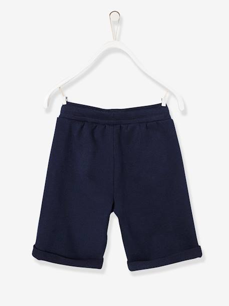 Bermuda Basics garçon en molleton BLEU CANARD+marine grisé+noix de pécan 9 - vertbaudet enfant 