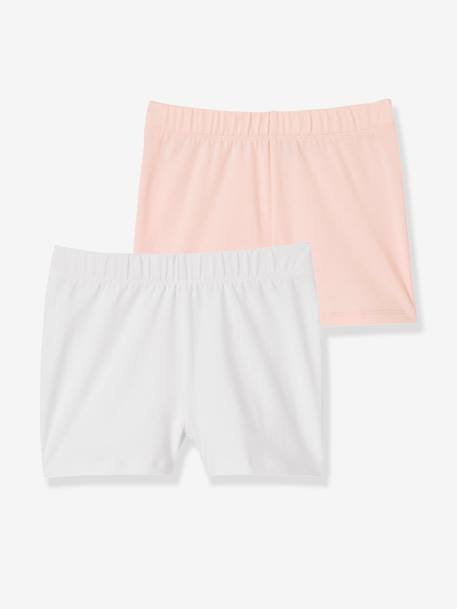 Lot de 2 shorts fille à porter sous robe lot noir+rose 6 - vertbaudet enfant 