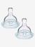 Lot de 2 tétines Philips AVENT ANTI COLIC pour biberon à col large blanc 1 - vertbaudet enfant 