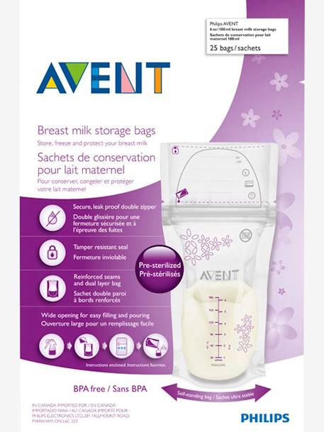 Lot de 25 sachets de conservation pour lait maternel Philips AVENT transparent 5 - vertbaudet enfant 