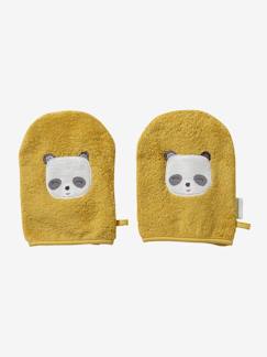 -Lot de 2 gants de toilette