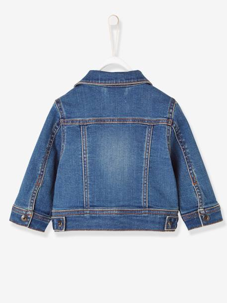 Veste en jean bébé garçon drapeau anglais Denim stone 2 - vertbaudet enfant 