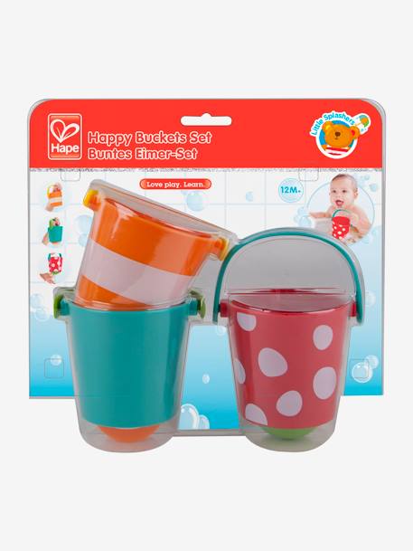 Ensemble seaux de bain HAPE multicolore 1 - vertbaudet enfant 