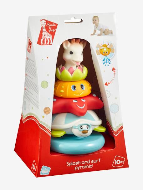 Splash& surf pyramide Sophie la girafe VULLI bleu 3 - vertbaudet enfant 