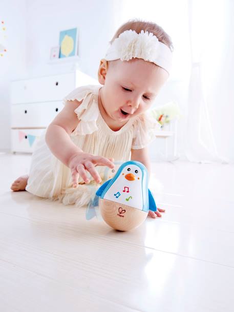 Pingouin culbuto musical HAPE bleu 3 - vertbaudet enfant 