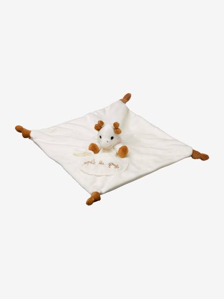 Doudou avec attache sucette Sophie la girafe VULLI beige 2 - vertbaudet enfant 