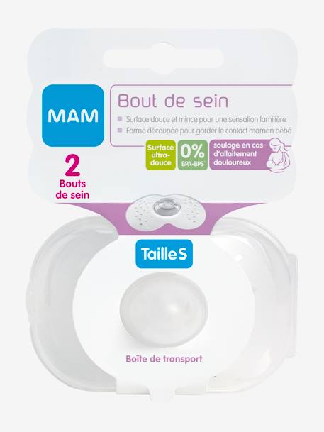 Lot de 2 bouts de sein taille 1 (S) MAM taille 1 (s) 3 - vertbaudet enfant 