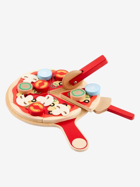 Set pizza en bois FSC® multicolore 3 - vertbaudet enfant 