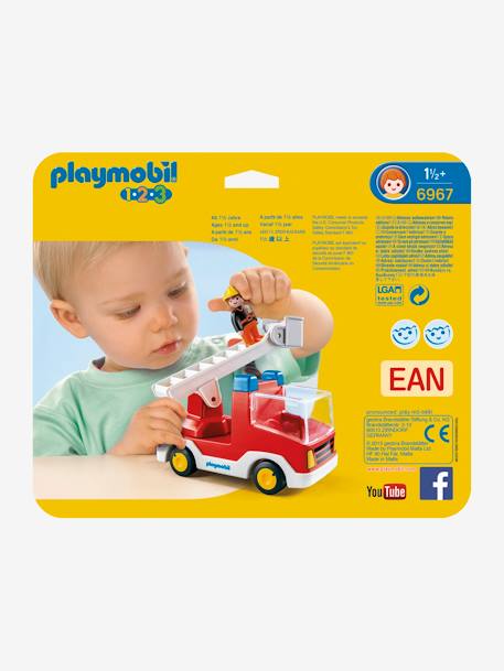 6967 Camion de pompier 123 Playmobil ROUGE 2 - vertbaudet enfant 