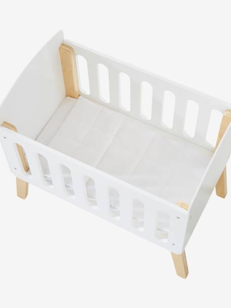 Lit poupon sur pieds en bois FSC® blanc 4 - vertbaudet enfant 