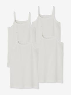 -Lot de 4 débardeurs fille BASICS