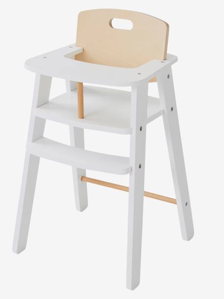 Chaise haute poupon en bois FSC® Blanc 4 - vertbaudet enfant 