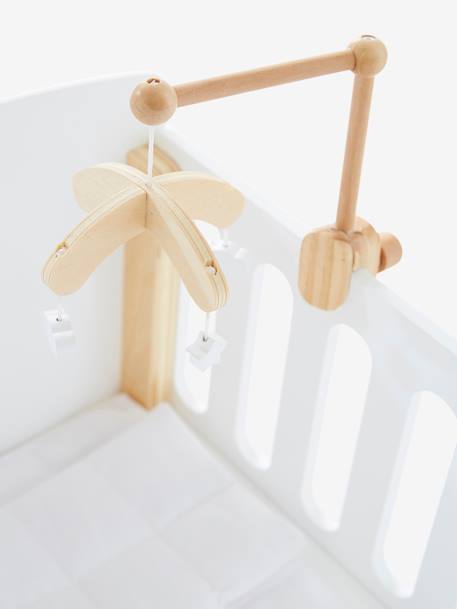 Mobile pour lit poupon en bois FSC® blanc 5 - vertbaudet enfant 