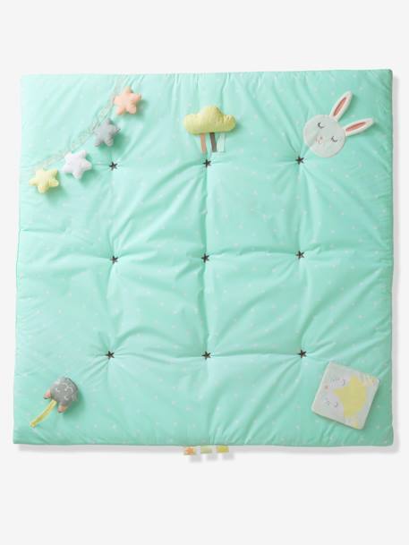 Tapis d'éveil souple Funny baby vert d'eau imprimé 1 - vertbaudet enfant 