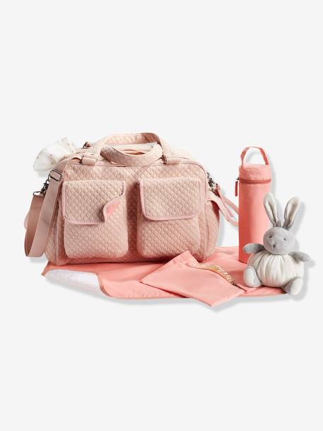 Sac à langer Journée multipoches vertbaudet rose poudré 1 - vertbaudet enfant 